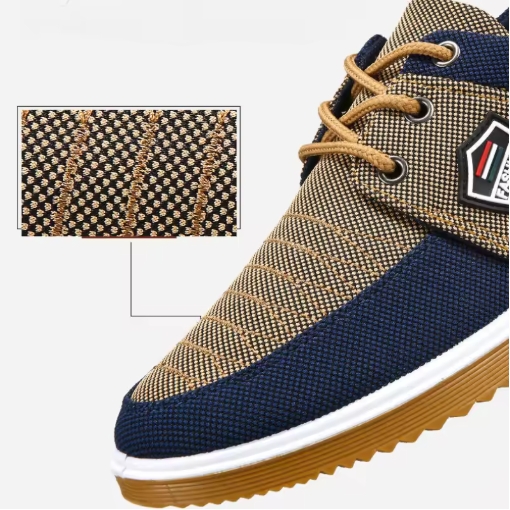 Large size 41 - 46 Men's Canvas Shoes Lightweight Men's Casual Mesh Breathable Flats Vulcanized Shoes Classic Lace Up Sneakers for Men Sport Shoes