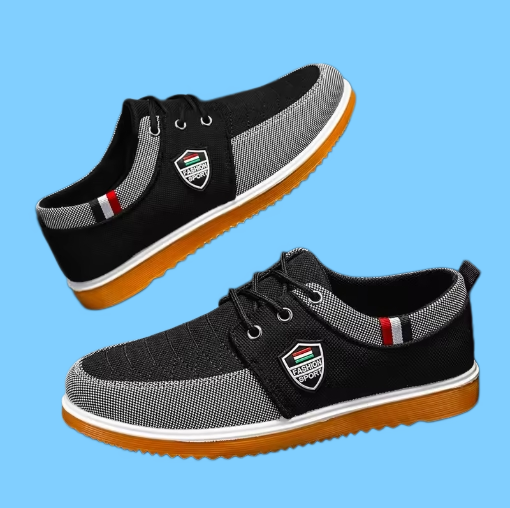 Large size 41 - 46 Men's Canvas Shoes Lightweight Men's Casual Mesh Breathable Flats Vulcanized Shoes Classic Lace Up Sneakers for Men Sport Shoes