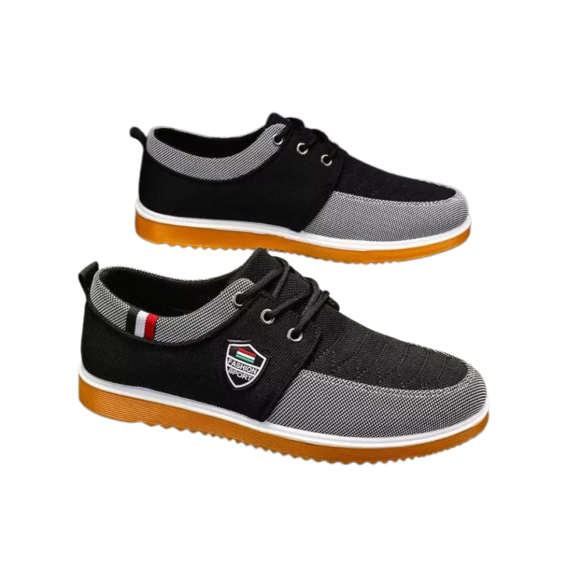 Large size 41 - 46 Men's Canvas Shoes Lightweight Men's Casual Mesh Breathable Flats Vulcanized Shoes Classic Lace Up Sneakers for Men Sport Shoes