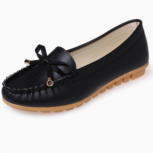 New Bowknot Loafers for Women Flat Nurse Shoes Casual Driving Shoes Plus Size Single Shoes for Pregnant Women