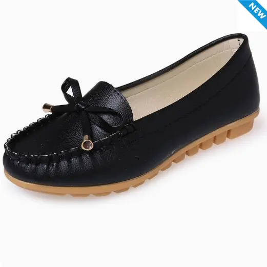 New Bowknot Loafers for Women Flat Nurse Shoes Casual Driving Shoes Plus Size Single Shoes for Pregnant Women