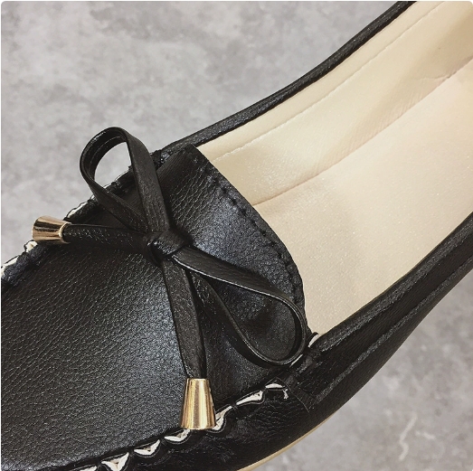 New Bowknot Loafers for Women Flat Nurse Shoes Casual Driving Shoes Plus Size Single Shoes for Pregnant Women