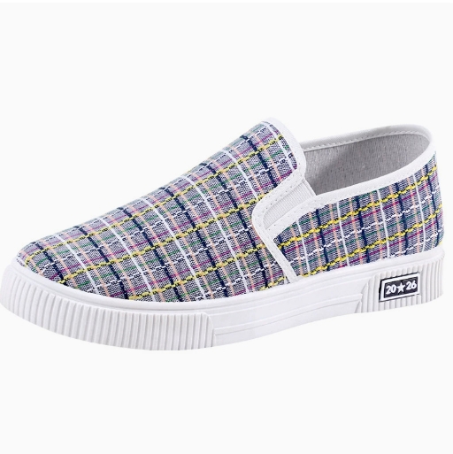 Women's Canvas Shoes round Toe Breathable Spring Autumn Wear Resistant Soft Bottom Anti-Slip Lightweight Low Cut Korean Style Ladies Shoes