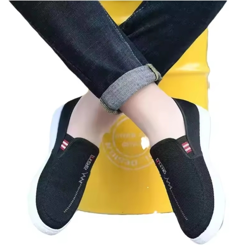 Men Shoes Breathable Canvas Shoes Sneakers for Youth Slip on Walking Tennis Shoes Driving Loafers House Moccasins Work Skate Flats