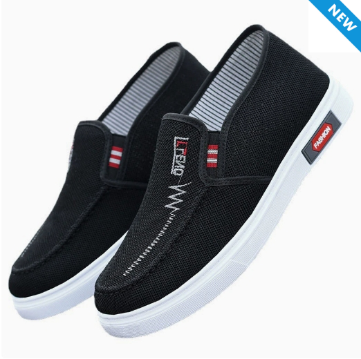 Men Shoes Breathable Canvas Shoes Sneakers for Youth Slip on Walking Tennis Shoes Driving Loafers House Moccasins Work Skate Flats