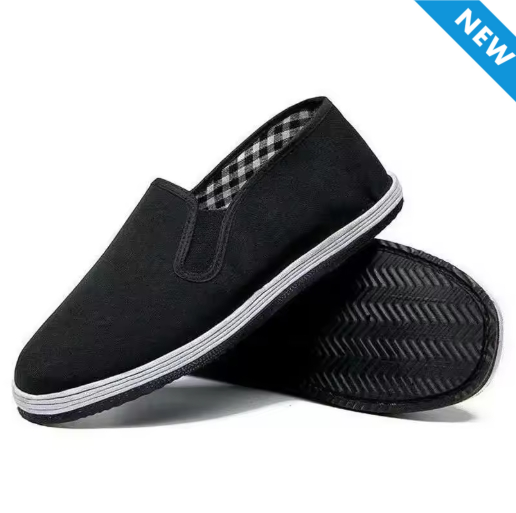 Men's Traditional Chinese Kung Fu Cotton Cloth Shoes Tai-chi Martial Art Training Sneakers Breathable Wearable Sport Footwear Flats Canvas Shoes