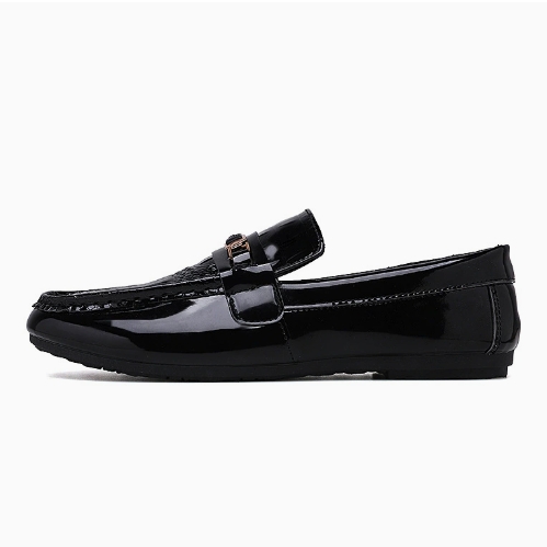 Premium Patent Leather Mens Loafers Classic Business Dress Shoes Slip On Formal Footwear
