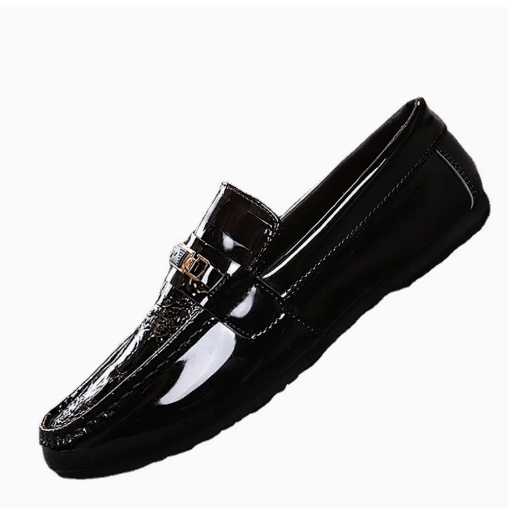 Premium Patent Leather Mens Loafers Classic Business Dress Shoes Slip On Formal Footwear