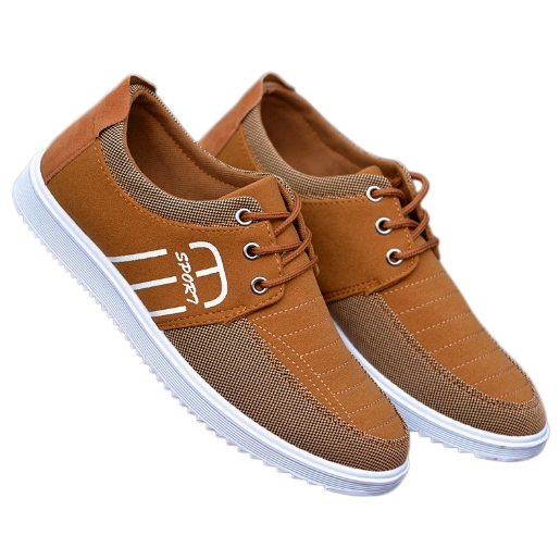Mens Comfortable Breathable Canvas Sneakers Lace Up Non Slip Casual Running Sports Shoes