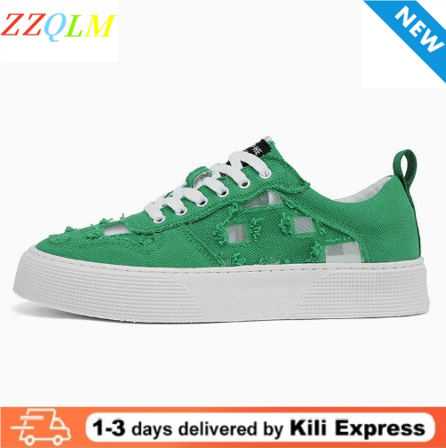 Mens Breathable Canvas Sneakers Fashion Lace Up Lightweight Casual Sports Shoes Men Sneakers
