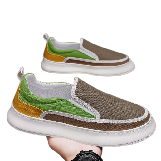 New Men's Slip-On Canvas Shoes Breathable Casual Sneakers Lightweight Walking Shoes for Daily Wear