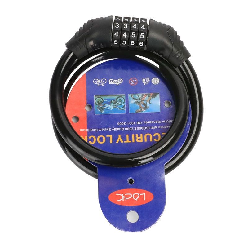 Anti Theft Bike Lock Security Level 1 Thickened Motorcycle Lock code lock  Mountain Motorcycle Steel Wire Lock Alloy Steel Wire Lock Bike Lock Tricycle Locks Heavy Duty Anti bike parts