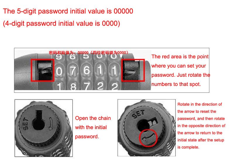 Anti Theft Bike Lock Security Level 1 Thickened Motorcycle Lock code lock  Mountain Motorcycle Steel Wire Lock Alloy Steel Wire Lock Bike Lock Tricycle Locks Heavy Duty Anti bike parts