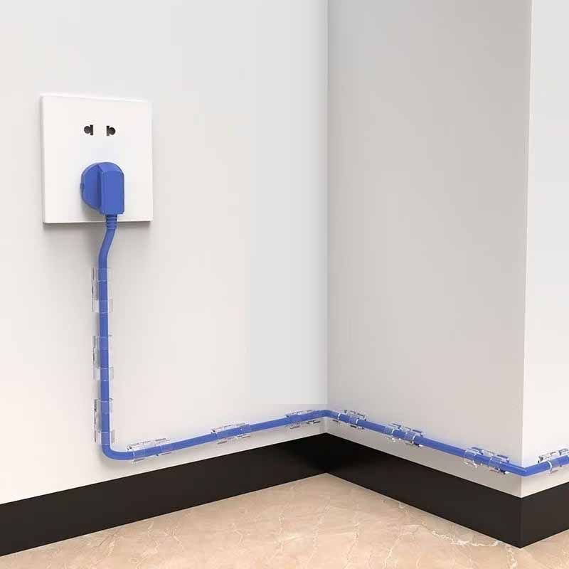 hot sell 20 pcs Universal Cable Ties Cable Management Wall Mounted Cable Clips Power Strip Extension Cord Network Cable Management for VGA/AV/Video-frequency