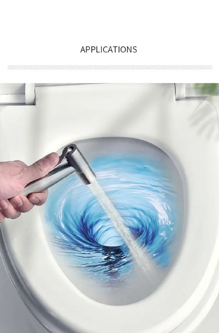 Handheld Bidet Shower Head Sprayer Toilet Spray Jet Tool  Washing Kit