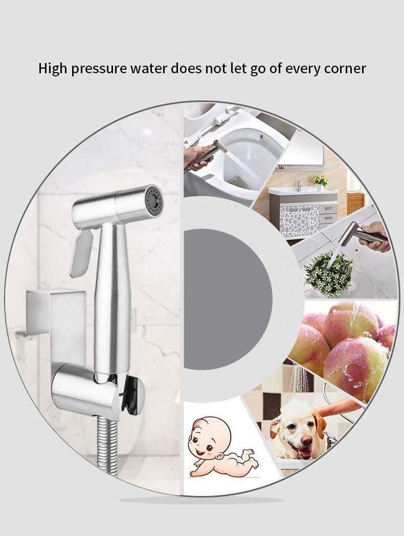Handheld Bidet Shower Head Sprayer Toilet Spray Jet Tool  Washing Kit