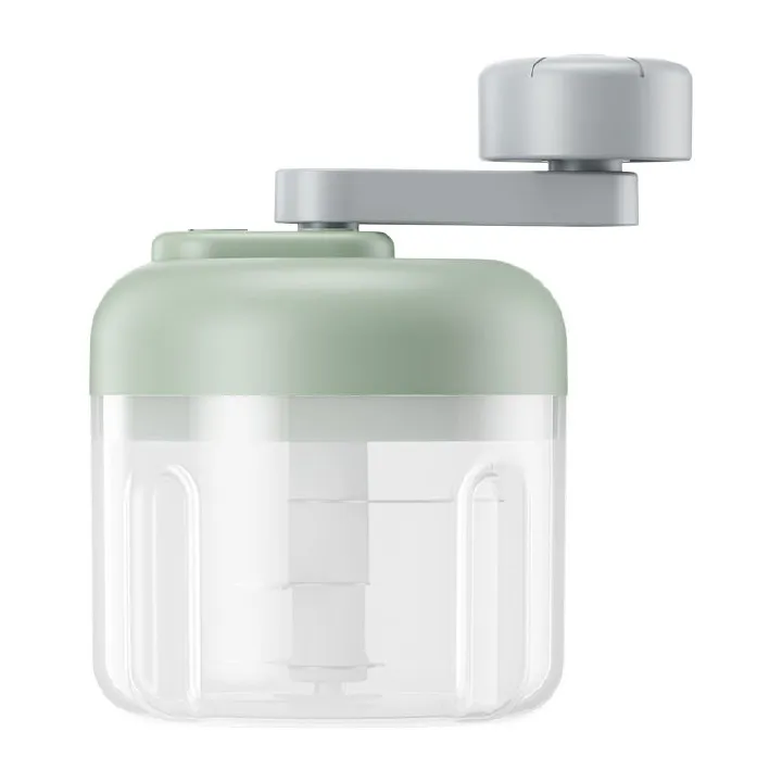 Kitchen Vegetables Blender garlic cutter chopper machine Mini Manual food meat vegetable garlic crusher grinder Hand-operated three-speed variable speed garlic puree