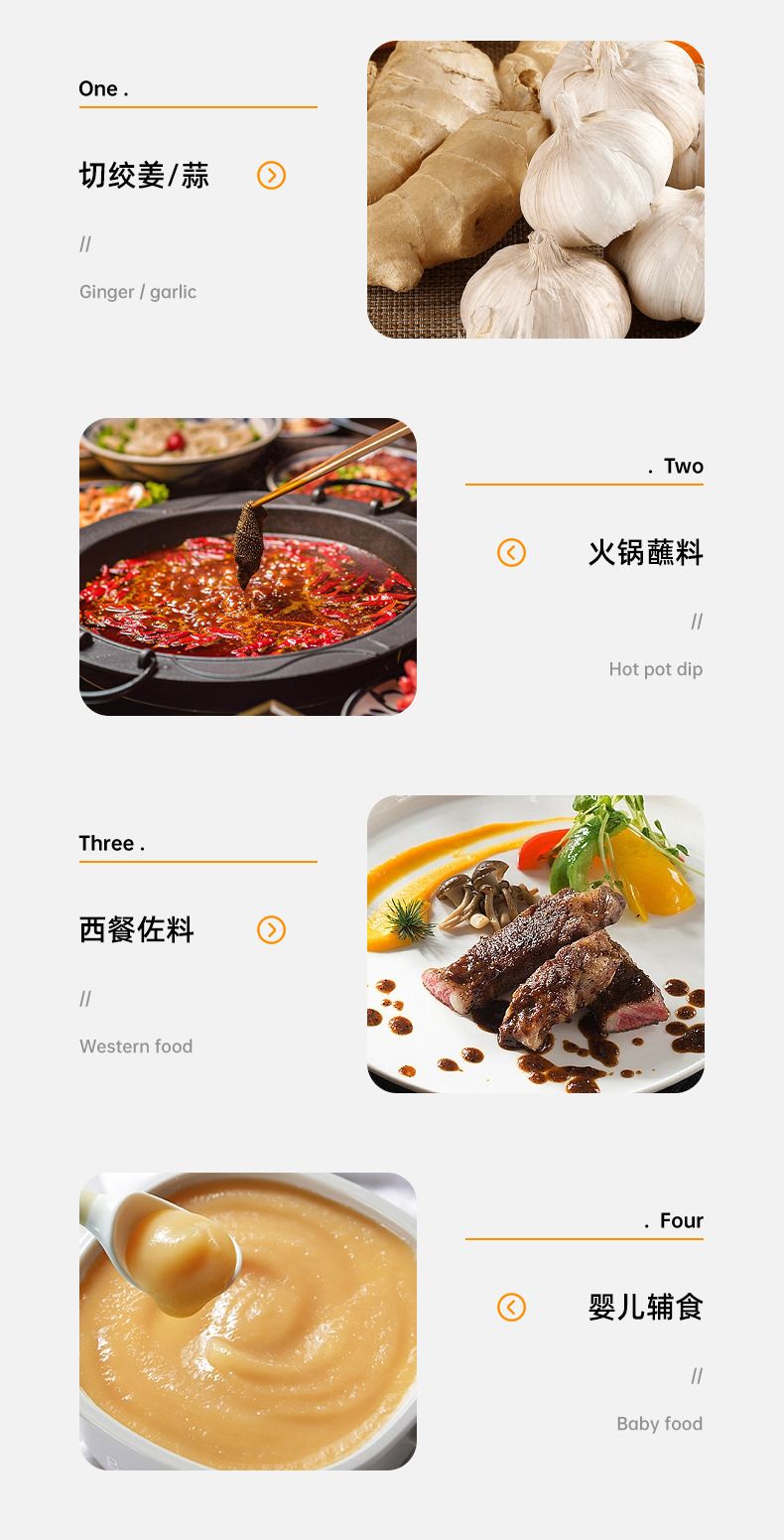 Kitchen Vegetables Blender garlic cutter chopper machine Mini Manual food meat vegetable garlic crusher grinder Hand-operated three-speed variable speed garlic puree