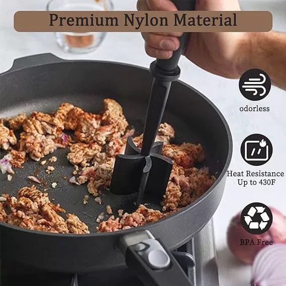 Loose Tenderizers Meat Meat Chopper Handheld Meat Slicer Kitchen Scraper Meat Chopper Stirring Spatula  for Steak Pork Kitchen Tools