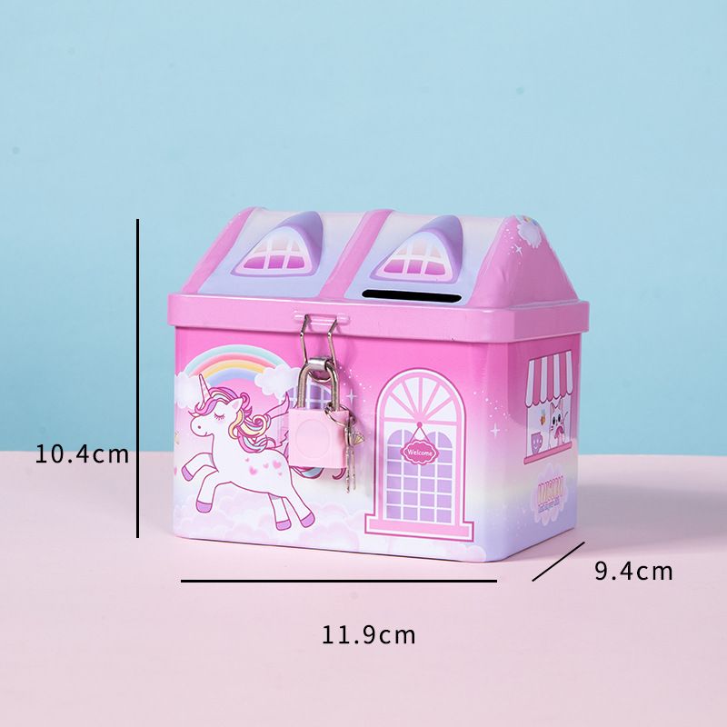 Piggy Bank Coin Money Savings Container Tin Box Cash Coins Saving Box money box Key Lock Piggy bank ATM bank penny bank  money saving box Children Kids Birthday Gifts child gift