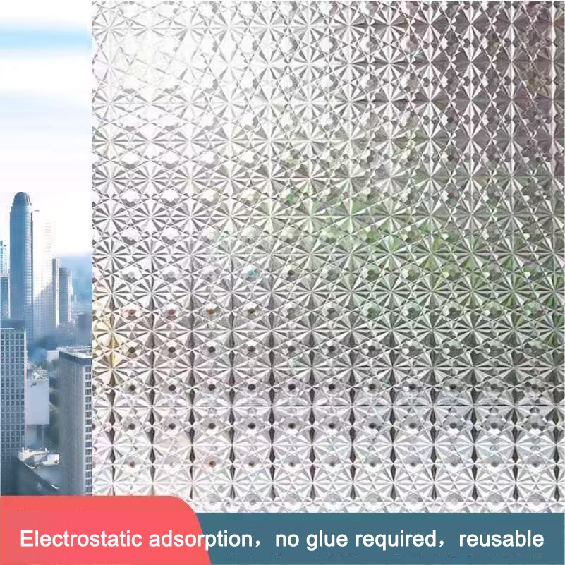Blind window stickers, anti-vision effect  excenllent anti-peeping bathroom frosted glass film, privacy protection, fully opaque, translucent, non-transparent window curtain
