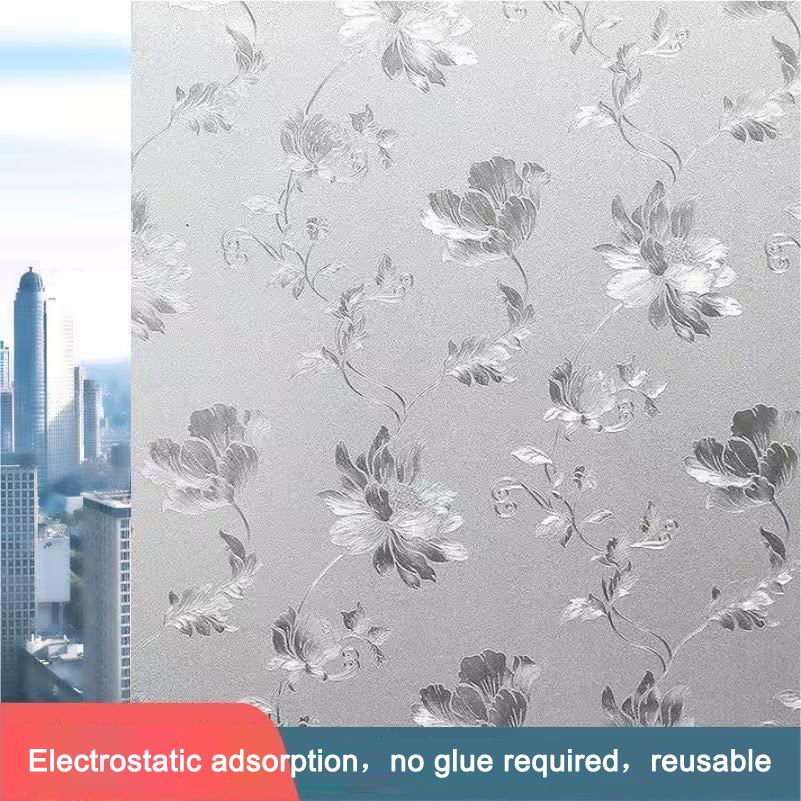 Blind window stickers, anti-vision effect  excenllent anti-peeping bathroom frosted glass film, privacy protection, fully opaque, translucent, non-transparent window curtain