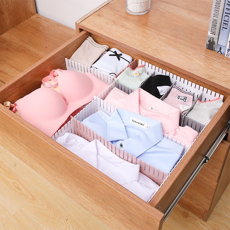 8pcs closet organizer wardrobe organizer kitchen storage office supplies storage drawer organization jewelry storage box adjustable drawer dividers makeup storage tray sock organizer cosmetics storage