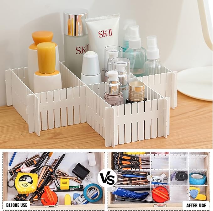 8pcs closet organizer wardrobe organizer kitchen storage office supplies storage drawer organization jewelry storage box adjustable drawer dividers makeup storage tray sock organizer cosmetics storage