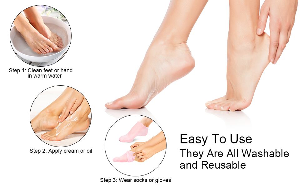 foot care set foot mask moisturzing socks with foot cream set cracked heel repair kit foot spa kit gel socks& crackedheel cream set footcare bundle heel balm anti-crack foot cream dry feet treatment