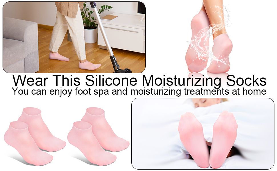 foot care set foot mask moisturzing socks with foot cream set cracked heel repair kit foot spa kit gel socks& crackedheel cream set footcare bundle heel balm anti-crack foot cream dry feet treatment