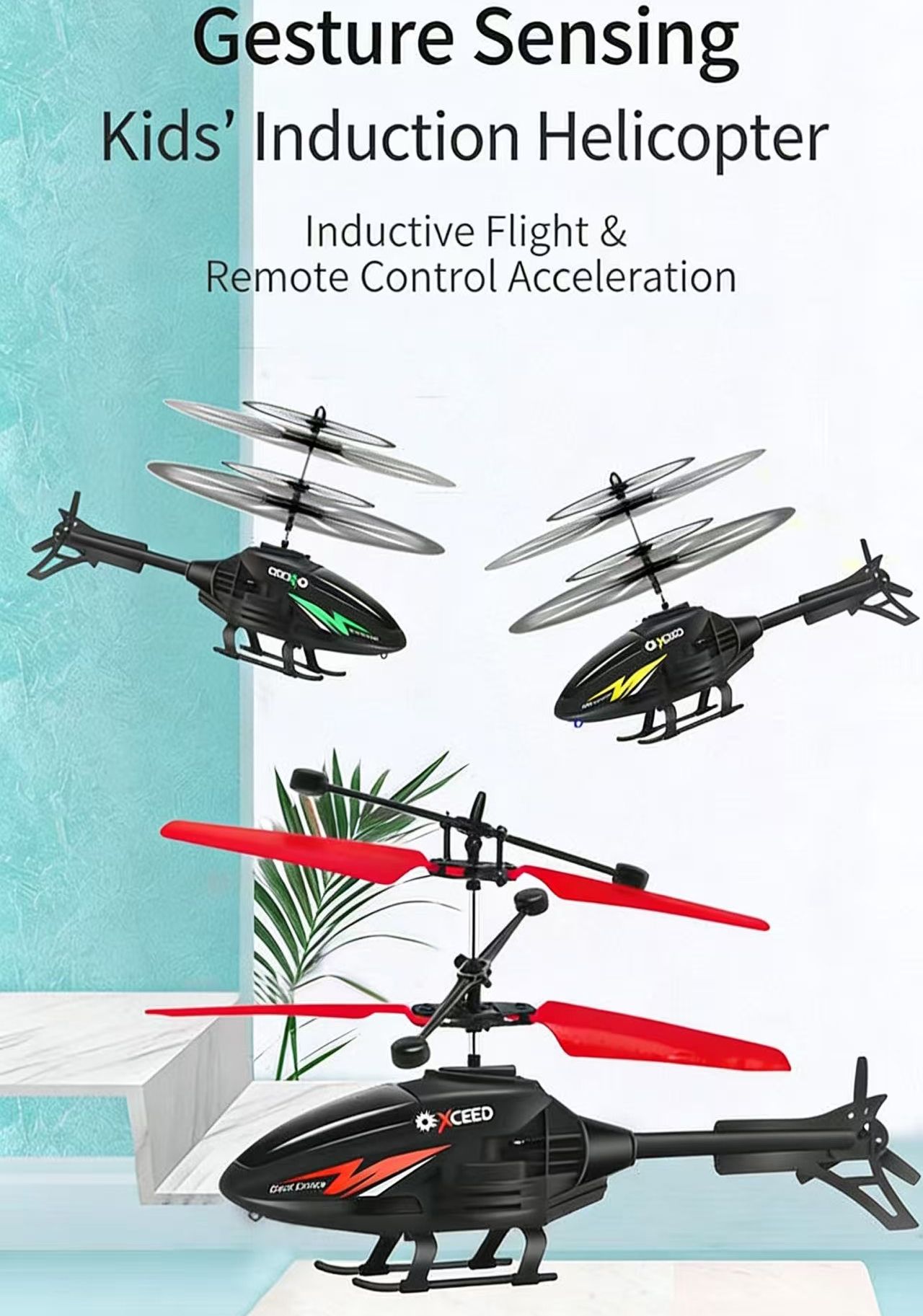 USB Rechargeable remote control toy airplane Infrared Induction Remote Control Toy Gyro Helicopter Rc Drone Model Plane Flying Toys Gift for Boys Beginner Birthday, Christmas