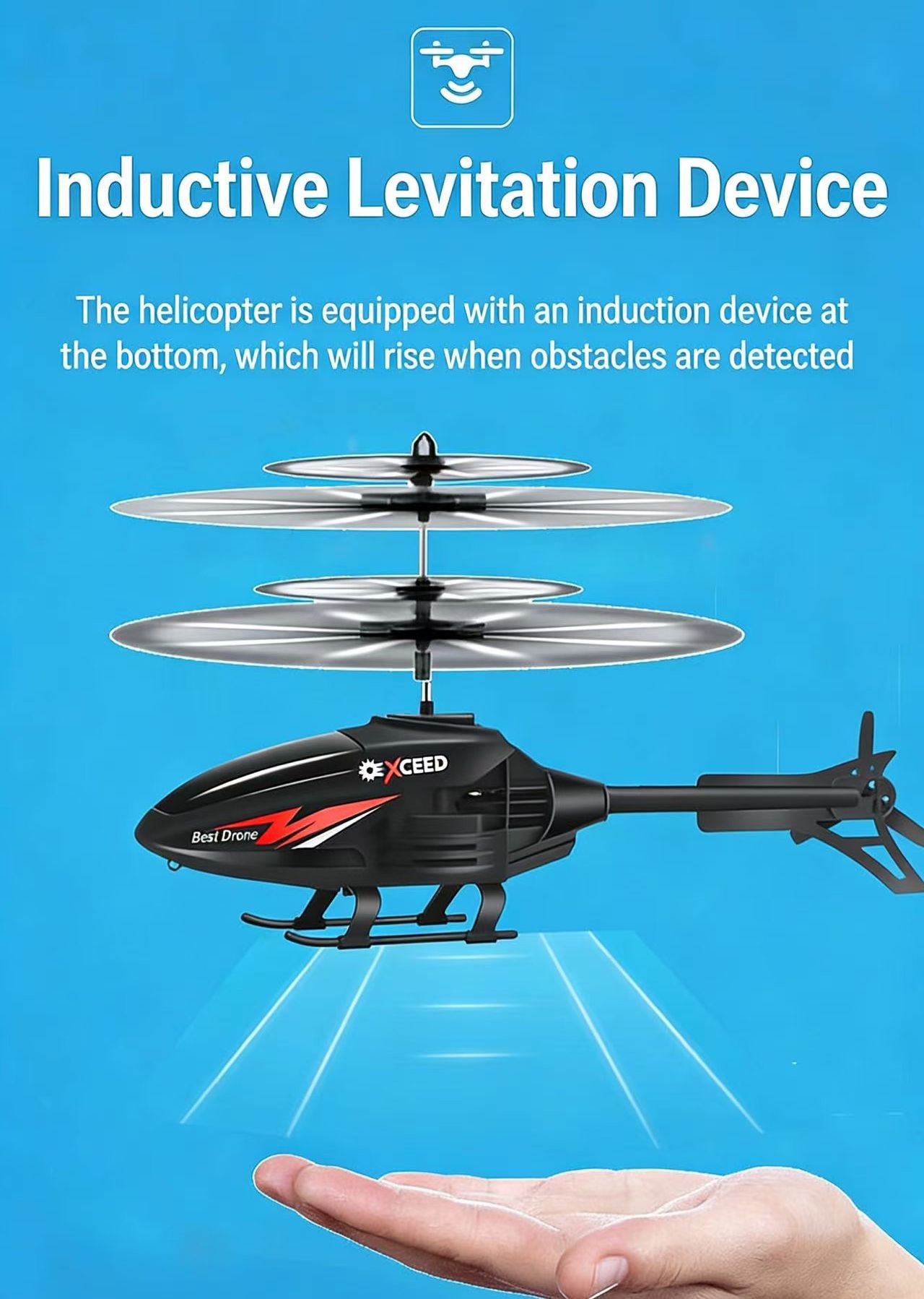 USB Rechargeable remote control toy airplane Infrared Induction Remote Control Toy Gyro Helicopter Rc Drone Model Plane Flying Toys Gift for Boys Beginner Birthday, Christmas
