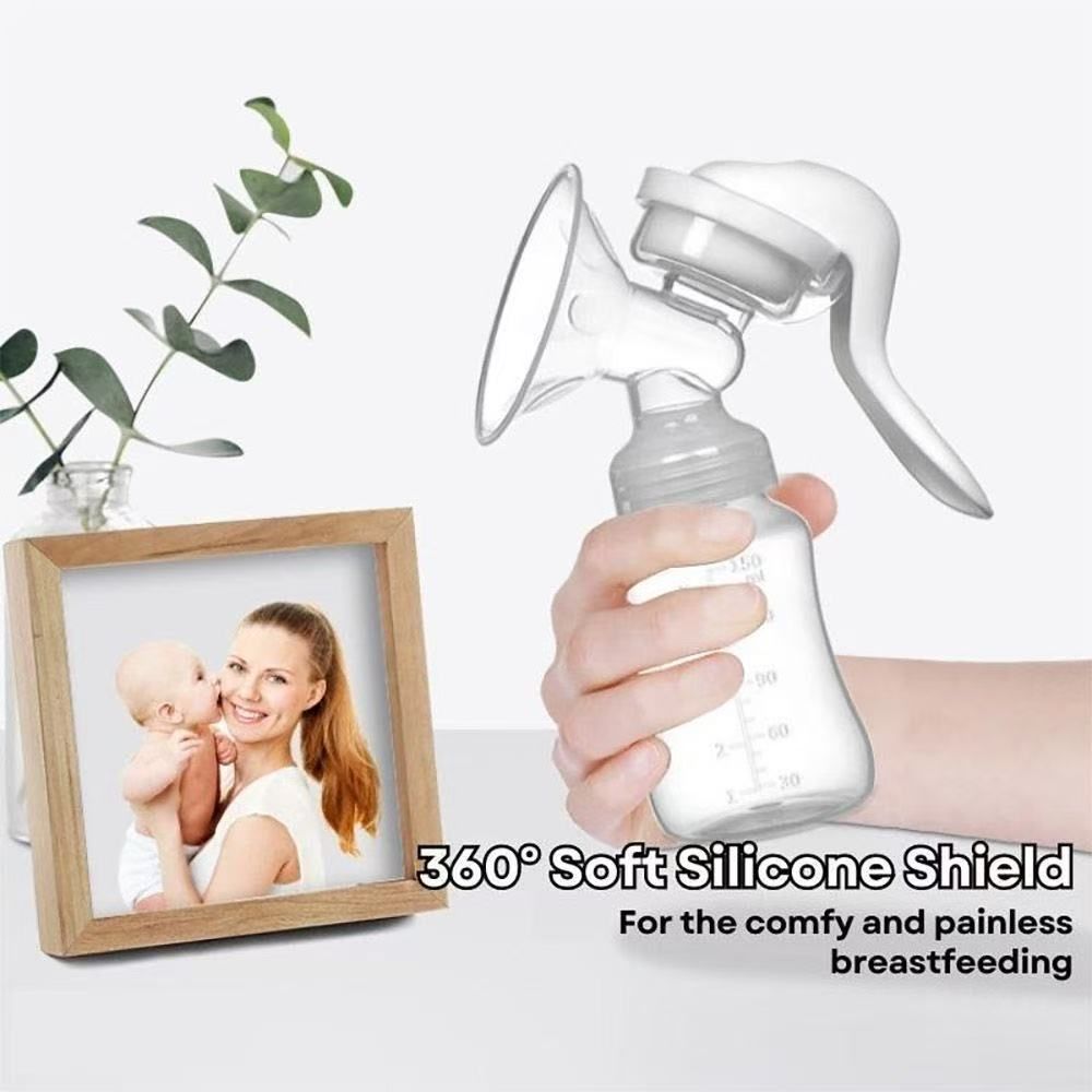 Portable Baby Feeding Pumps ，household  manual Breast Pump for newborn Silicone Hand Pump for Breastfeeding baby feeding set newborn baby feeding bottle