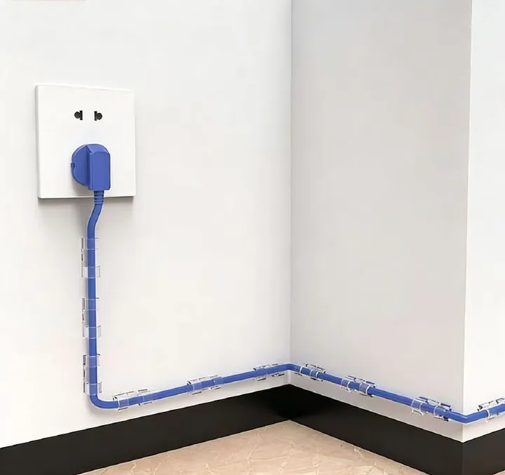 hot sell 20 pcs Universal Cable Ties Cable Management Wall Mounted Cable Clips Power Strip Extension Cord Network Cable Management for VGA/AV/Video-frequency