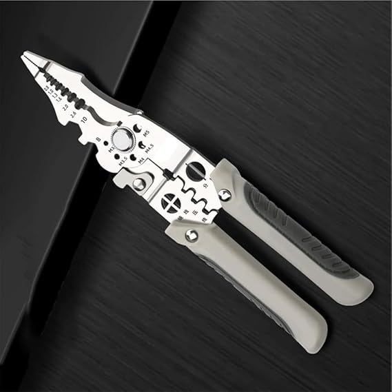 32 in 1 Multifunctional Stripping Crimping Pliers Terminal household professional tools Crimper Cable Cutter Adjustable Automatic Wire Stripper for electrician Comprehensive Tool for Stripping Cutting