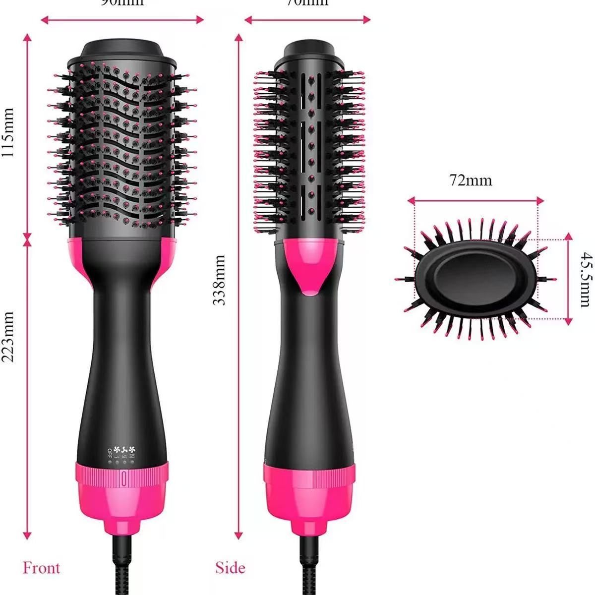 Hair Dryer Brush Blow Dry Brush Hairdryer & Hot Air Styler for Fast Drying & Styling for Frizz-Free Voluminous Blowouts - Anti-Frizz & Volume Boost for Smooth Bouncy household Hair  Dryer hair styling