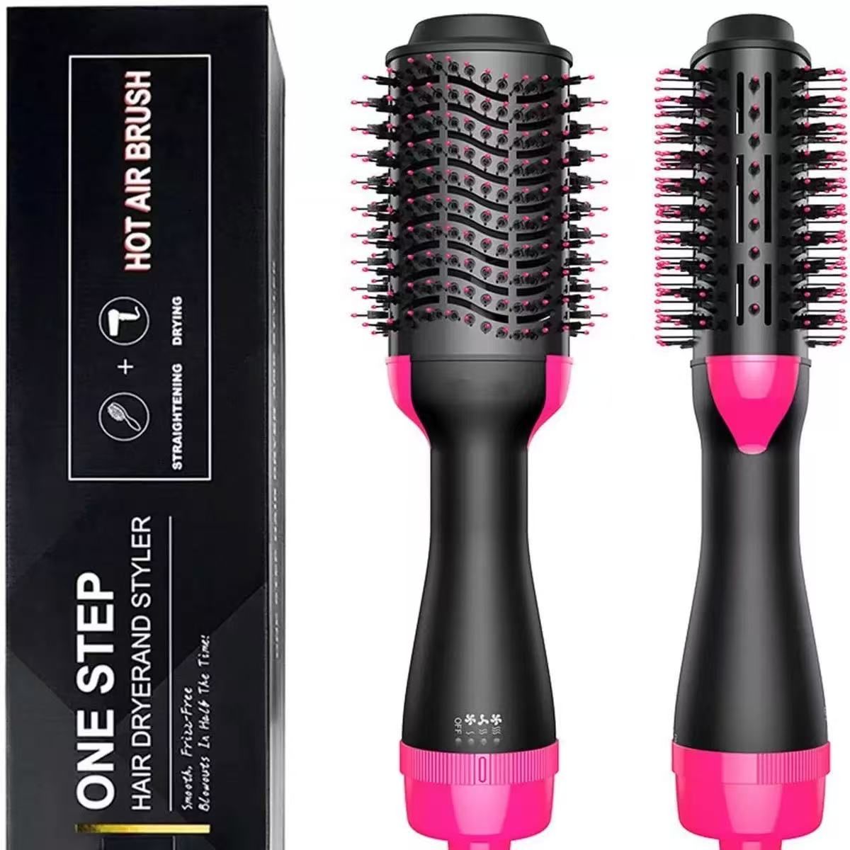Hair Dryer Brush Blow Dry Brush Hairdryer & Hot Air Styler for Fast Drying & Styling for Frizz-Free Voluminous Blowouts - Anti-Frizz & Volume Boost for Smooth Bouncy household Hair  Dryer hair styling