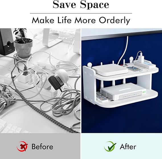 wifi router shelf wall mounted WiFi modem punch free storage box put modem set-top box  wall decorate TV set-top box placing rack wireless router organizer wall mounted shelves for DVD/Decoder/Player