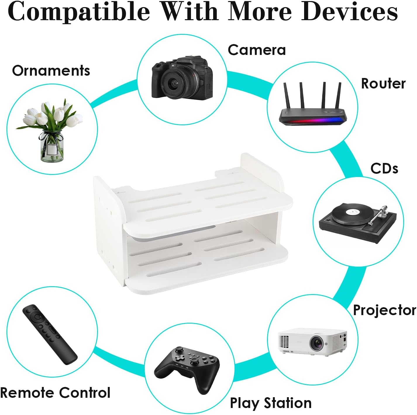 wifi router shelf wall mounted WiFi modem punch free storage box put modem set-top box  wall decorate TV set-top box placing rack wireless router organizer wall mounted shelves for DVD/Decoder/Player