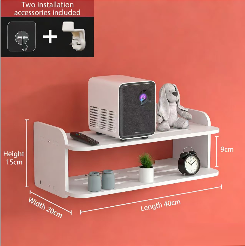 wifi router shelf wall mounted WiFi modem punch free storage box put modem set-top box  wall decorate TV set-top box placing rack wireless router organizer wall mounted shelves for DVD/Decoder/Player