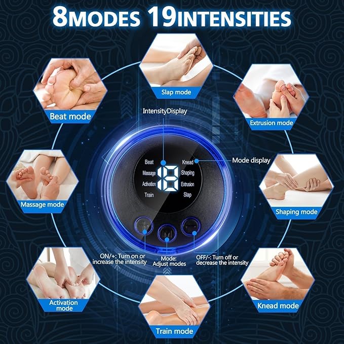 USB EMS Foot Massager Pad Portable Foot Care Massage Mat Pulse Muscle Stimulation Improve Blood Circulation Relieve Fatigue Relax Feet Footmassager Pad