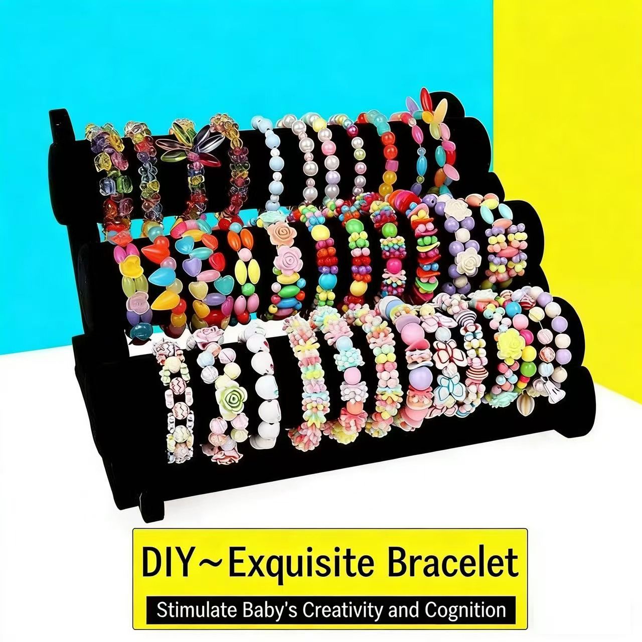 Educational toy DIY toys Clay Beads for Bracelet Making set, seed beads DIY beaded Jewelry making kit waist beads present for the kiddos Craft Kit Bracelet Making Kit gift for girl women