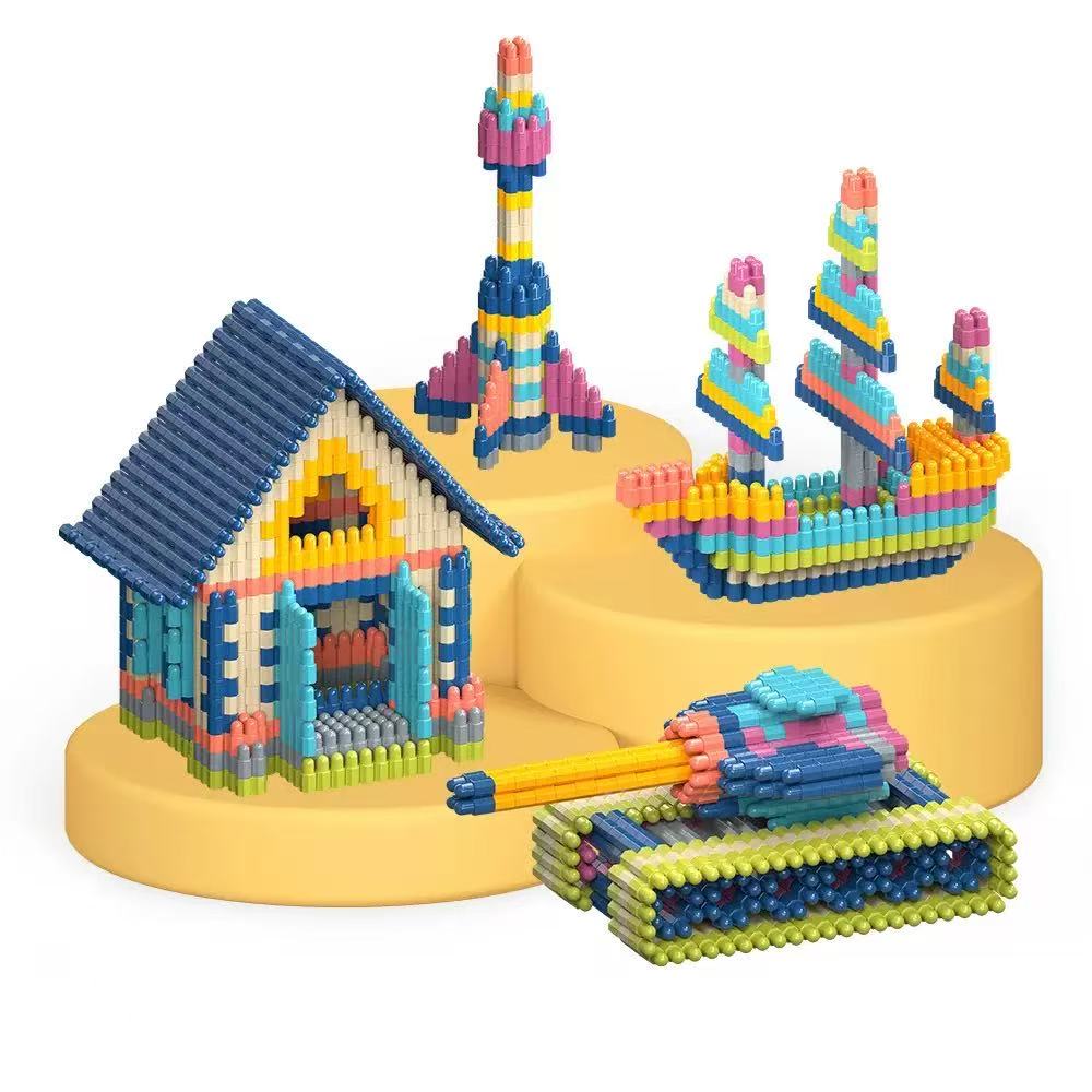 160 pcs Children3D Puzzle Game  Block Toys Design Build Own Building Blocks Children's Educational kid Toys Parent-Child Interaction boy girl toy Gift