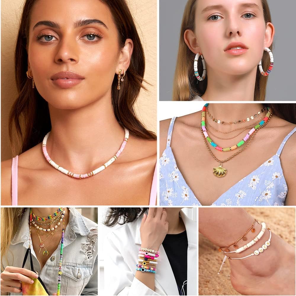 Educational toy DIY toys Clay Beads for Bracelet Making set, seed beads DIY beaded Jewelry making kit waist beads present for the kiddos Craft Kit Bracelet Making Kit gift for girl women