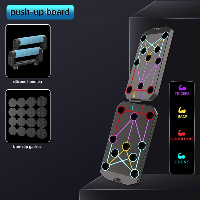12 in 1 Portable  Fitness equipment Push-up Board set zonal training  Muscle Exercise Equipment  fitness gear  Pushup Workout Handles Non-Slip Design Home Strength Training for chest，shoulder，tricep