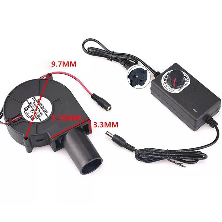 Barbecue Tools Turbo Blower with Adjustable Speed Cooking Tool Handheld Barbecue Blower Camping Air Blower Cooking Speed Controller Outdoor Portable Machine Barbecue Fan with Small Blast Engine