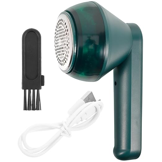 Fabric Shaver, Lint Remover for Clothes, Electric Lint Shaver with 3-Leaf Blades, Purple Sweater Shavers to Remove Pilling for Clothing, Couch, Furniture, Fuzz, Lint Ball, Bobbles, USB Rechargeable