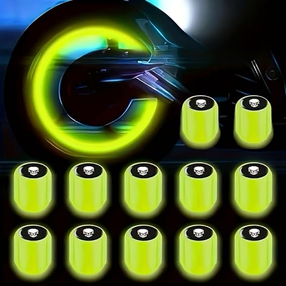4pcs/Set Bike Lights Tire Valve Cap Flashlight Auto Car Motorcycle Tire Air Valve Wheel Spokes Light Bike Accessories