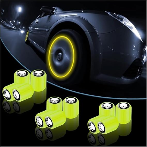4pcs/Set Bike Lights Tire Valve Cap Flashlight Auto Car Motorcycle Tire Air Valve Wheel Spokes Light Bike Accessories