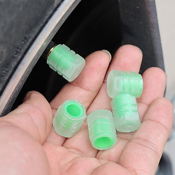 4pcs/Set Bike Lights Tire Valve Cap Flashlight Auto Car Motorcycle Tire Air Valve Wheel Spokes Light Bike Accessories